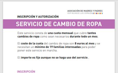 Servicio cambio Ropa
